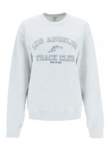 NEW TRACK CLUB HEATHERGRAY CR642 Heather Gray Crew Neck Sweatshirt - SPORTY & RICH - BALAAN 1