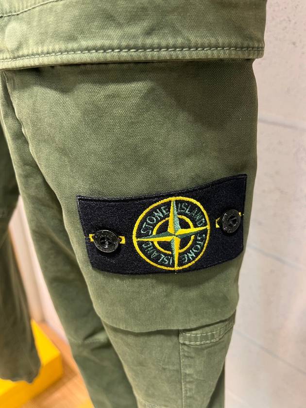 Waffen Patch Cargo Track Pants Khaki - STONE ISLAND - BALAAN.