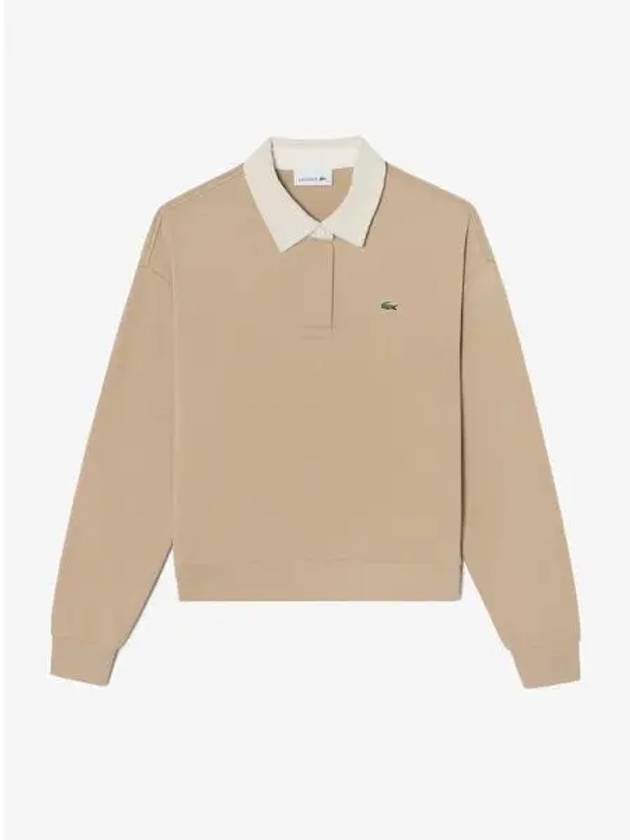 Women s corduroy collar sweatshirt SF230E 54N 02S Domestic product GQ2N24091216858 - LACOSTE - BALAAN 1