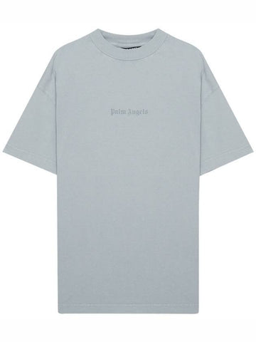 GD REVERSE LOGO TEE LIGHT GRAY LIGHT GRE - PALM ANGELS - BALAAN 1