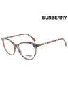 Eyewear Women Check Glasses Brown - BURBERRY - BALAAN 3