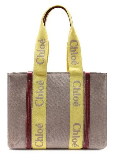 Woody Medium Tote Bag Yellow - CHLOE - BALAAN 2