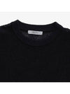 Cotton Net Loose Fit Knit Top Black - NOIRER FOR WOMEN - BALAAN 5