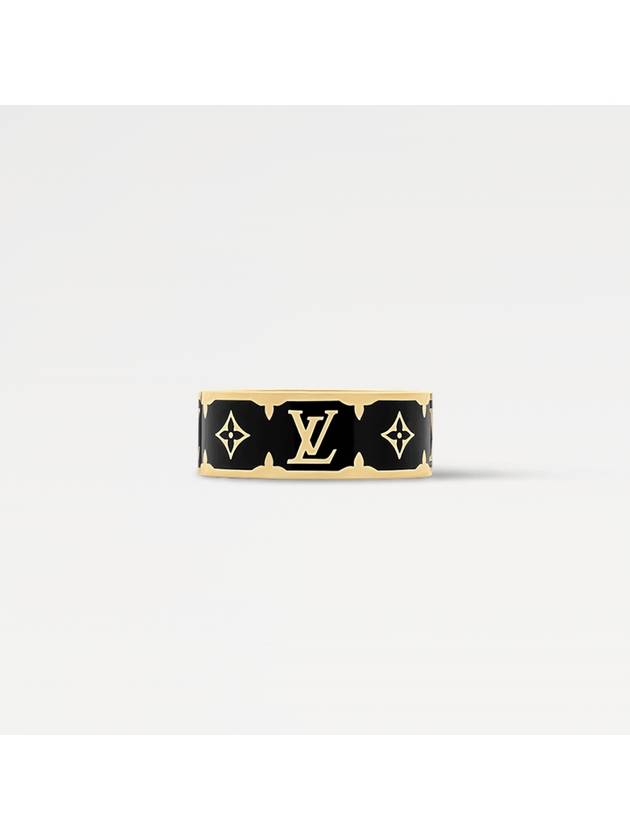 Ring Women s Nanogram Enamel Black Gold M1568S - LOUIS VUITTON - BALAAN 3