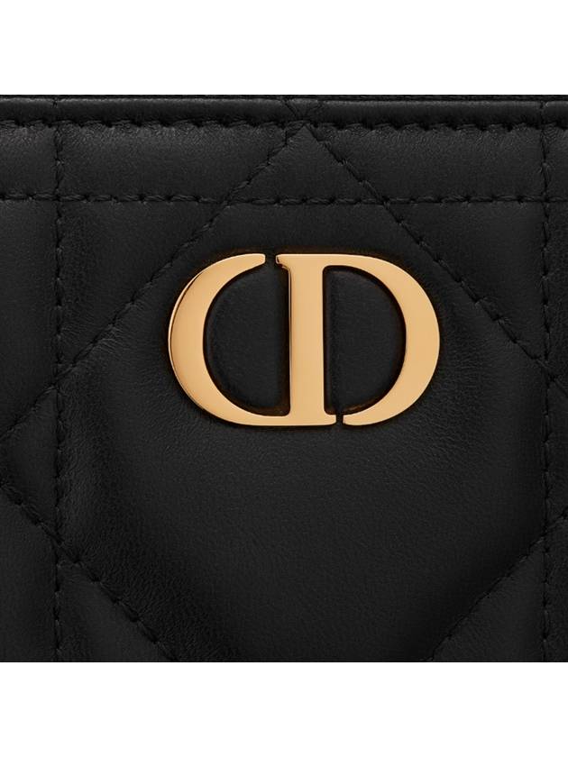 Miss Caro Voyageur Slim Long Wallet Black - DIOR - BALAAN 6