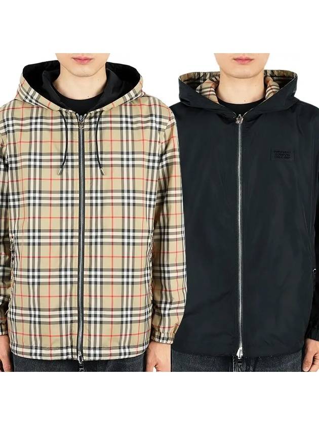 Reversible Vintage Check Hooded Jacket Archive Beige - BURBERRY - BALAAN 3