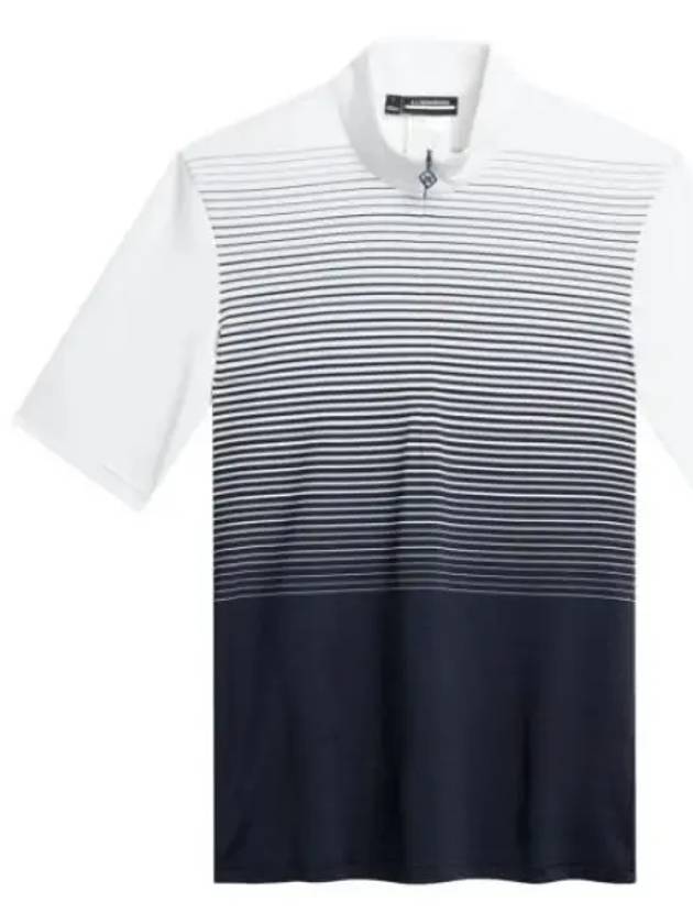 Amalia Striped Short Sleeve T-Shirt Navy - J.LINDEBERG - BALAAN 2