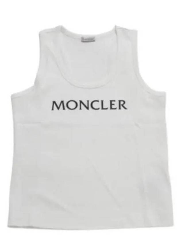 Sleeveless T Shirt 8P00001 89A0D 033 White - MONCLER - BALAAN 1