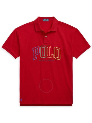 Polo Ralph Lauren Red 20/1 Big Fit Logo Mesh Polo Shirt, Size Large - POLO RALPH LAUREN - BALAAN 1