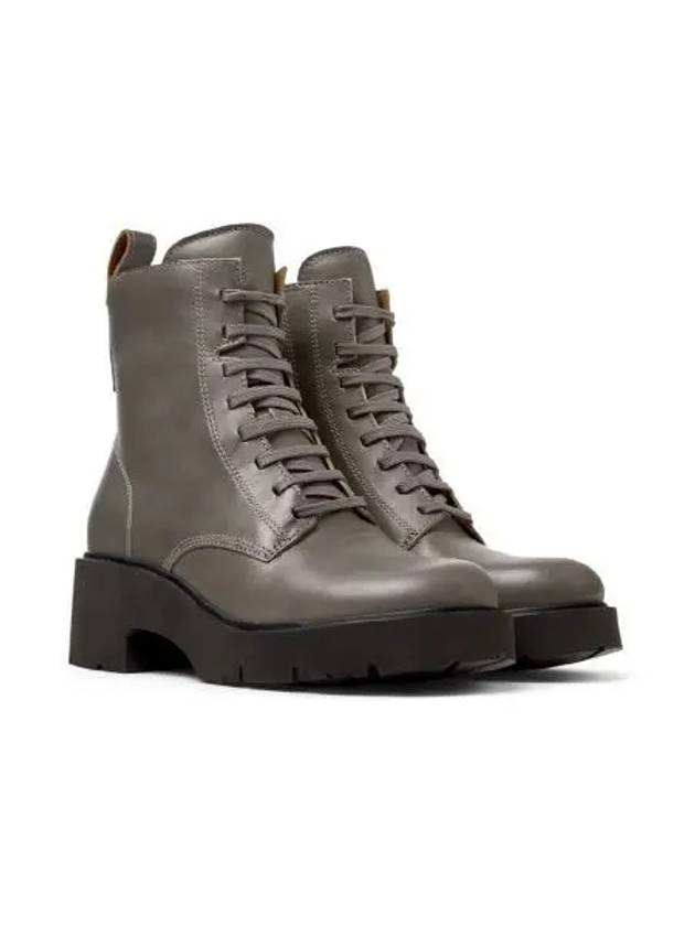 Milah Lace-Up Worker Boots Grey - CAMPER - BALAAN 2