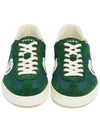 Interlocking G Suede Low-Top Sneakers Green - GUCCI - BALAAN 5