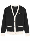 Baby Fox Bicolor Classic Cardigan Black - MAISON KITSUNE - BALAAN 2