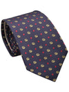 Men's Double G Star Silk Jacquard Tie Navy - GUCCI - BALAAN.