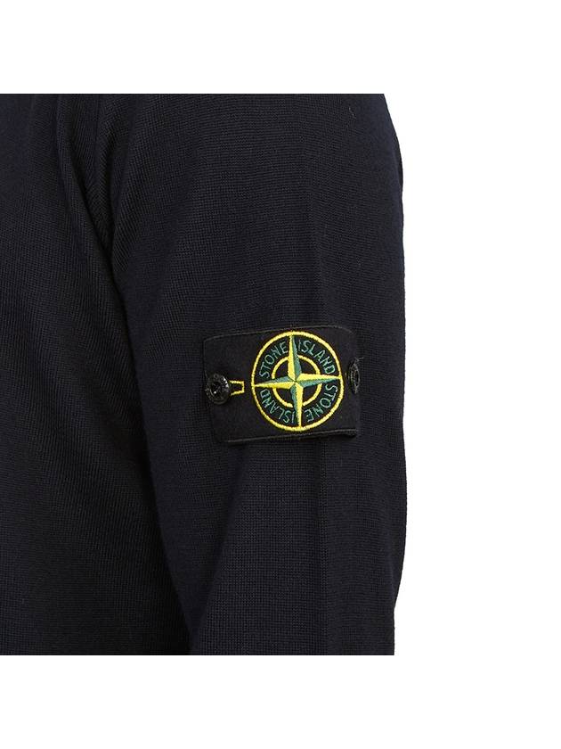 Wappen Patch Virgin Wool Turtleneck Navy - STONE ISLAND - BALAAN 9