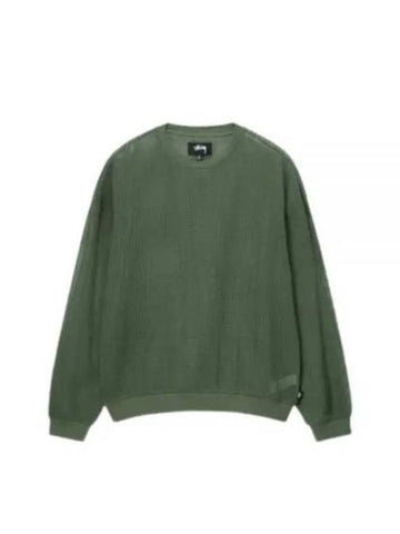 Long sleeve t shirt 1140295 OLIVE - STUSSY - BALAAN 1