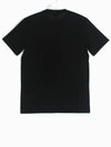 Pocket Round Short Sleeve T-Shirt Black - LANVIN - BALAAN 3