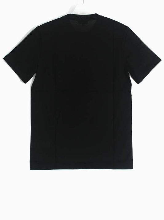 18SS L embroidery pocket round t-shirt black RMJE0015P18 10 - LANVIN - BALAAN 2