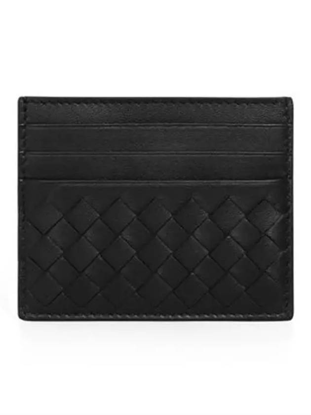 Intrecciato Weaving Card Wallet Black - BOTTEGA VENETA - BALAAN 2