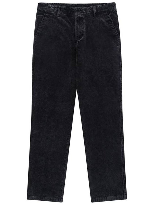 Men's Washed Corduroy Pants Black SW22APA02BK - SOLEW - BALAAN 2