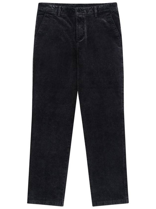 Washing Corduroy Straight Pants Black - SOLEW - BALAAN 1