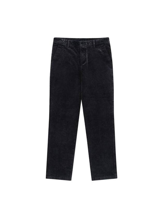 Men's Washed Corduroy Pants Black SW22APA02BK - SOLEW - BALAAN 2