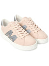 Monaco Logo Low Top Sneakers Pink - MONCLER - BALAAN 4