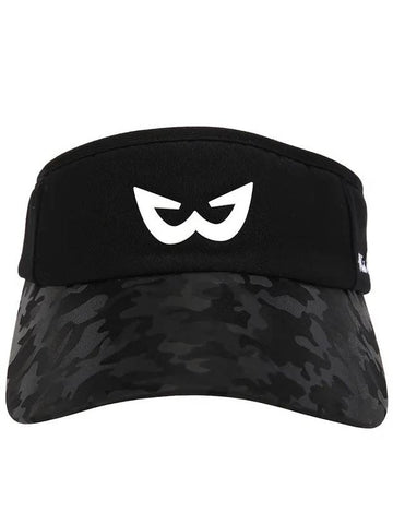 Golf Wear Camo Golf Sun Cap WB21SUWC01BK Black - WHITEBALL - BALAAN 1