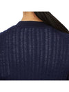 Wool Cardigan Navy - AMI - BALAAN 10