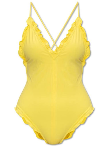 Ulla Johnson ‘Giordana’ One-piece Swimsuit, Women's, Yellow - ULLA JOHNSON - BALAAN 1