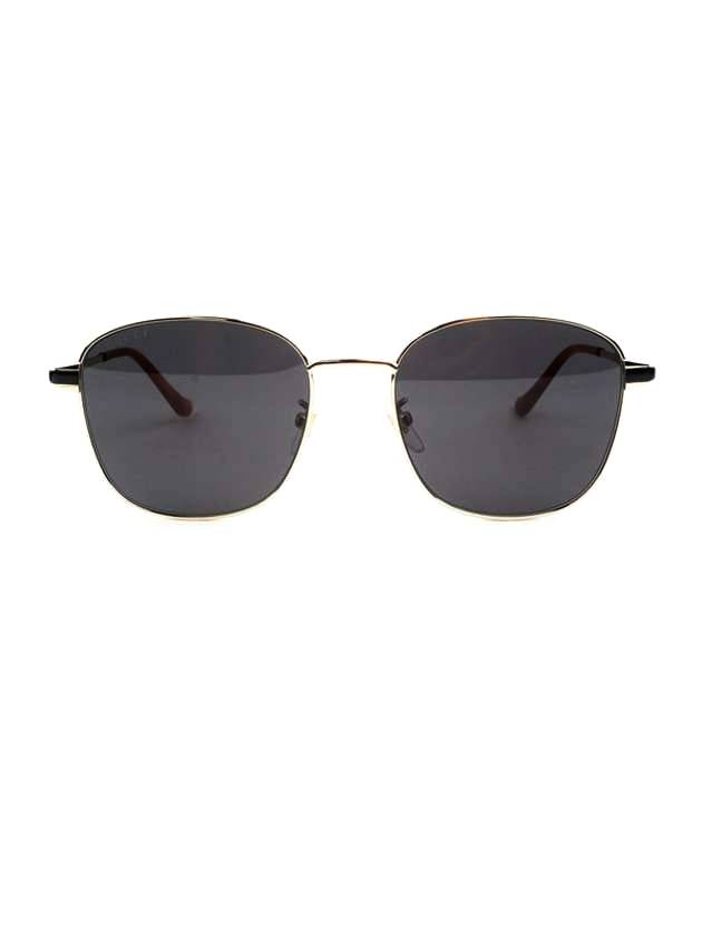 Eyewear Square Metal Sunglasses Black - GUCCI - BALAAN 1