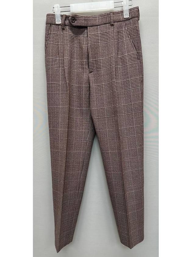 Men s Vintage Check Tweed Wool Pants - GUCCI - BALAAN 1