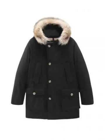 ARCTIC DETACHABLE FUR PARKA BLACK CFWOOU0482MRUT0001 926149 - WOOLRICH - BALAAN 1