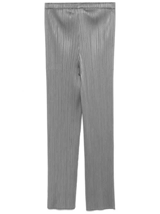 Pleats Basic Cropped Pants Grey - ISSEY MIYAKE - BALAAN 2