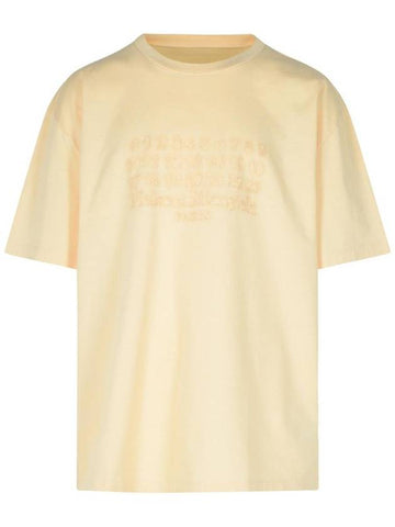 Maison Margiela 'Over' Beige Cotton T-Shirt - MAISON MARGIELA - BALAAN 1