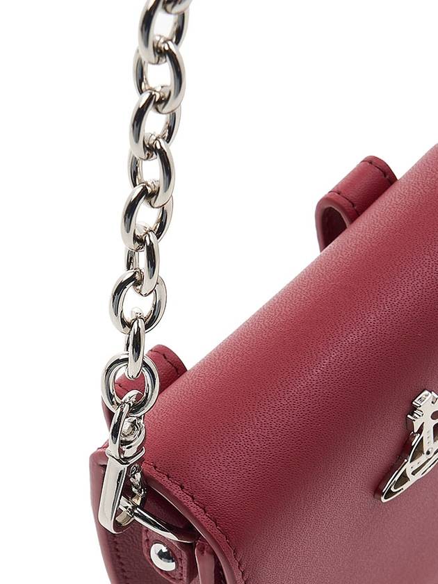 Smooth Leather Nano Saddle Cross Bag Red - VIVIENNE WESTWOOD - BALAAN 9