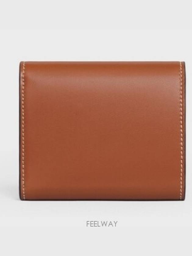 Triomphe Small Half Wallet Tan - CELINE - BALAAN 6