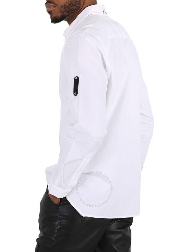 A Cold Wall Men's White Pawson Long-Sleeve Cotton Shirt, Brand Size 46 (US Size 36) - A-COLD-WALL - BALAAN 3