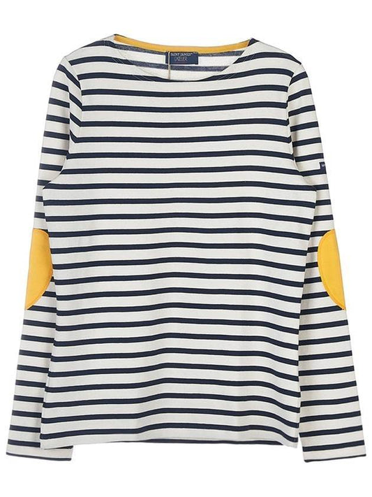 Women's Striped Cotton Long Sleeve T-Shirt - SAINT JAMES - BALAAN 1