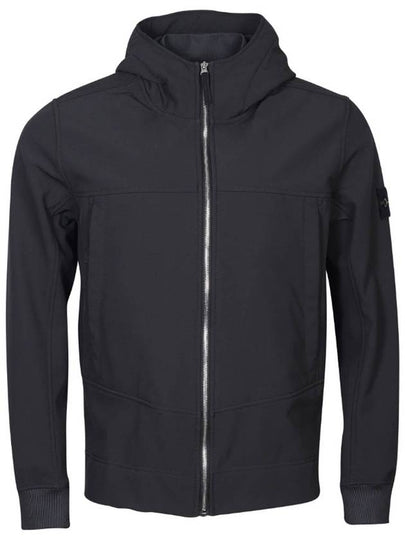 Soft Shell Brushed Lining Zip Up Hoodie Black - STONE ISLAND - BALAAN 2