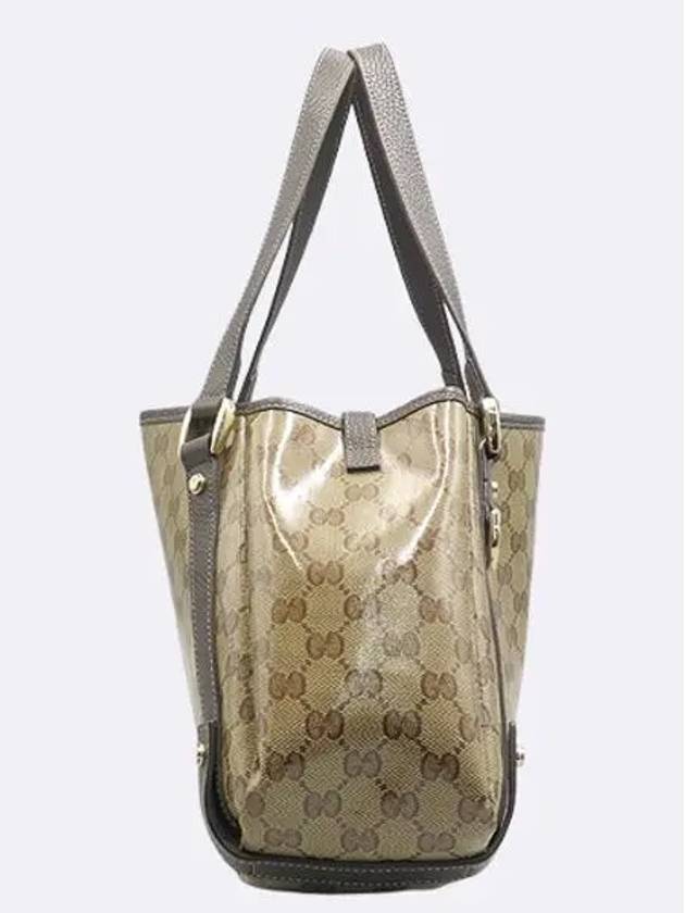 293578 Brown Leather GG Crystal Pelham Tote Bag - GUCCI - BALAAN 3