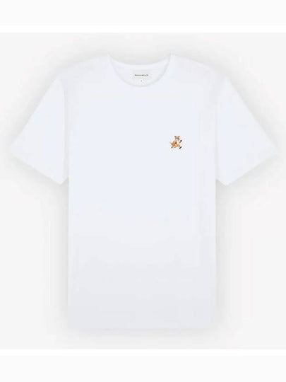 Speedy Fox Patch Comfort Short Sleeve T-Shirt White - MAISON KITSUNE - BALAAN 2