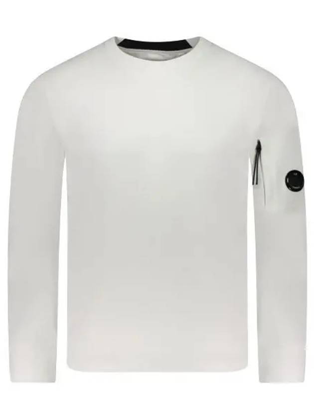 Diagonal Raised Fleece Lens Sweatshirt White - CP COMPANY - BALAAN 2