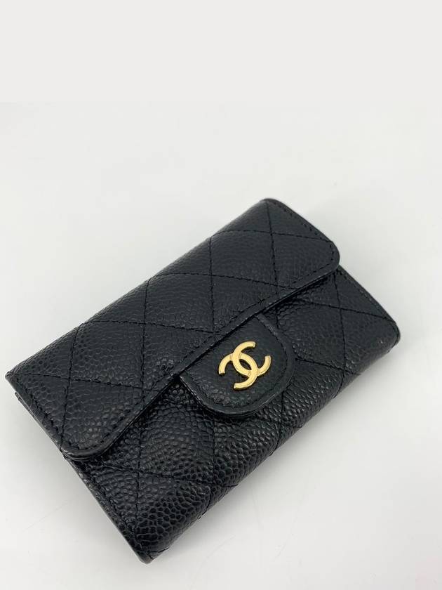 Classic caviar card wallet gold plated - CHANEL - BALAAN 2