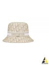 D-Bobby Oblique Small Brim Bucket Hat White - DIOR - BALAAN 2