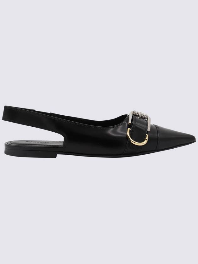 Givenchy Black Leather Flats - GIVENCHY - BALAAN 1