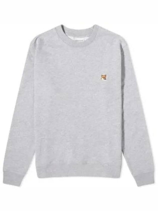 Fox Head Patch Regular Sweatshirt Light Grey Melange - MAISON KITSUNE - BALAAN 2