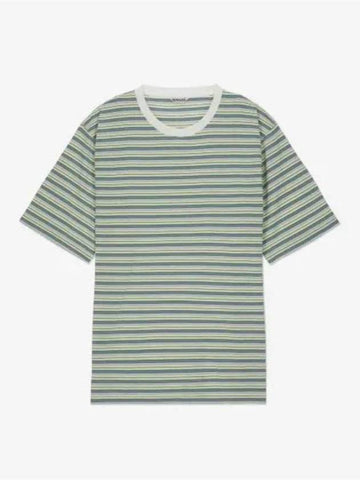 Short Sleeve T Shirt A24ST02BR Free LIGHT GREEN BORDER - AURALEE - BALAAN 1