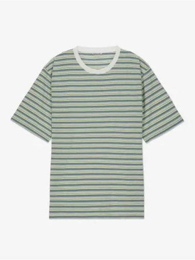 Short Sleeve T Shirt A24ST02BR Free LIGHT GREEN BORDER - AURALEE - BALAAN 1