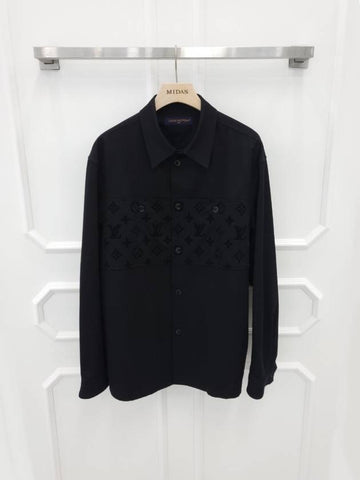 Flocked cotton overshirt XXL 1AFA84 - LOUIS VUITTON - BALAAN 1