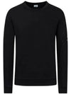 Lens Wappen Light Fleece Sweatshirt Black - CP COMPANY - BALAAN 2